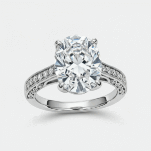 Elysian Oval-Cut Moissanite Ring