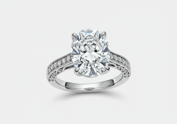 Elysian Oval-Cut Moissanite Ring