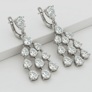 Solstice Moissanite Drop Earrings