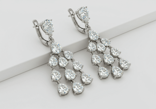Solstice Moissanite Drop Earrings